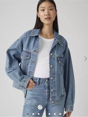 Levi’s SOLD OUT Women’s 90S STITCH TRUCKER JACKET NWT Oversized XS $89.50